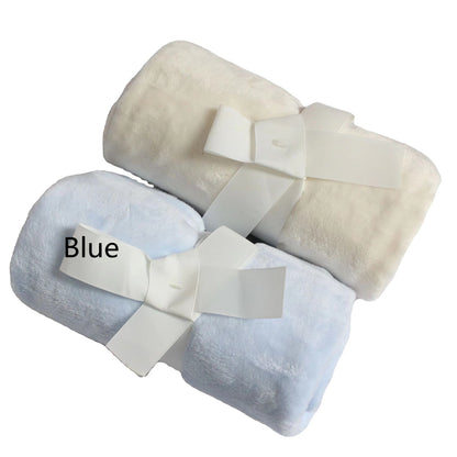 Double Sided Baby Flannel Blanket Nap Blanket Four Seasons Cover